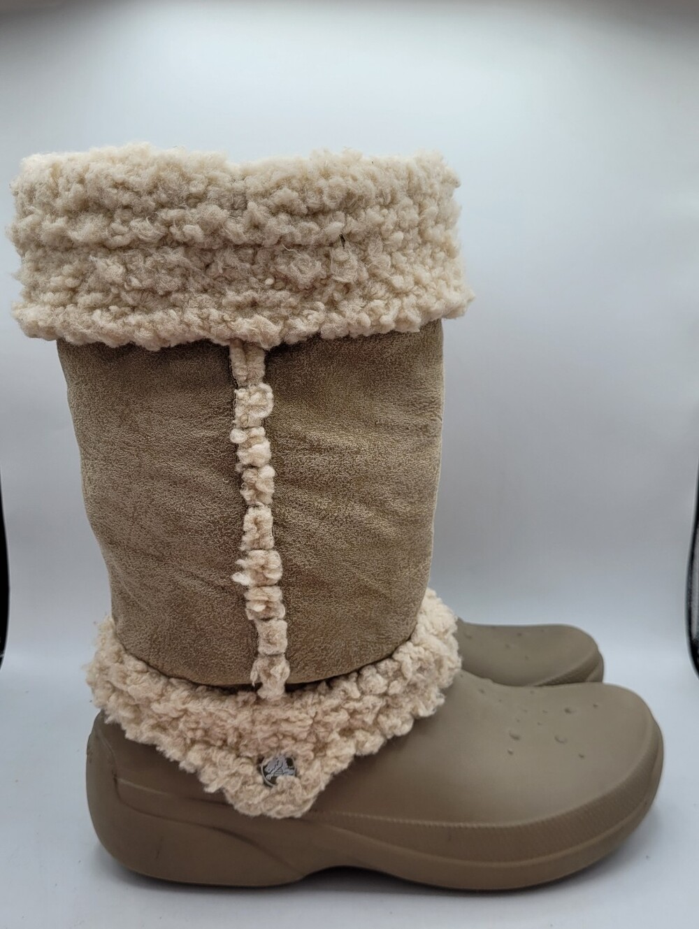 Crocs Faux Fur Nadia Boots Size 10